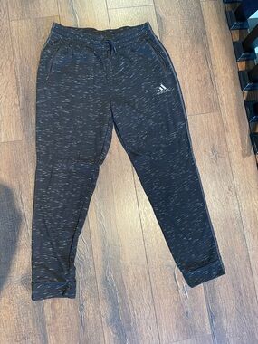 adidas Black Space-Dye Men's Jogger Sweatpants